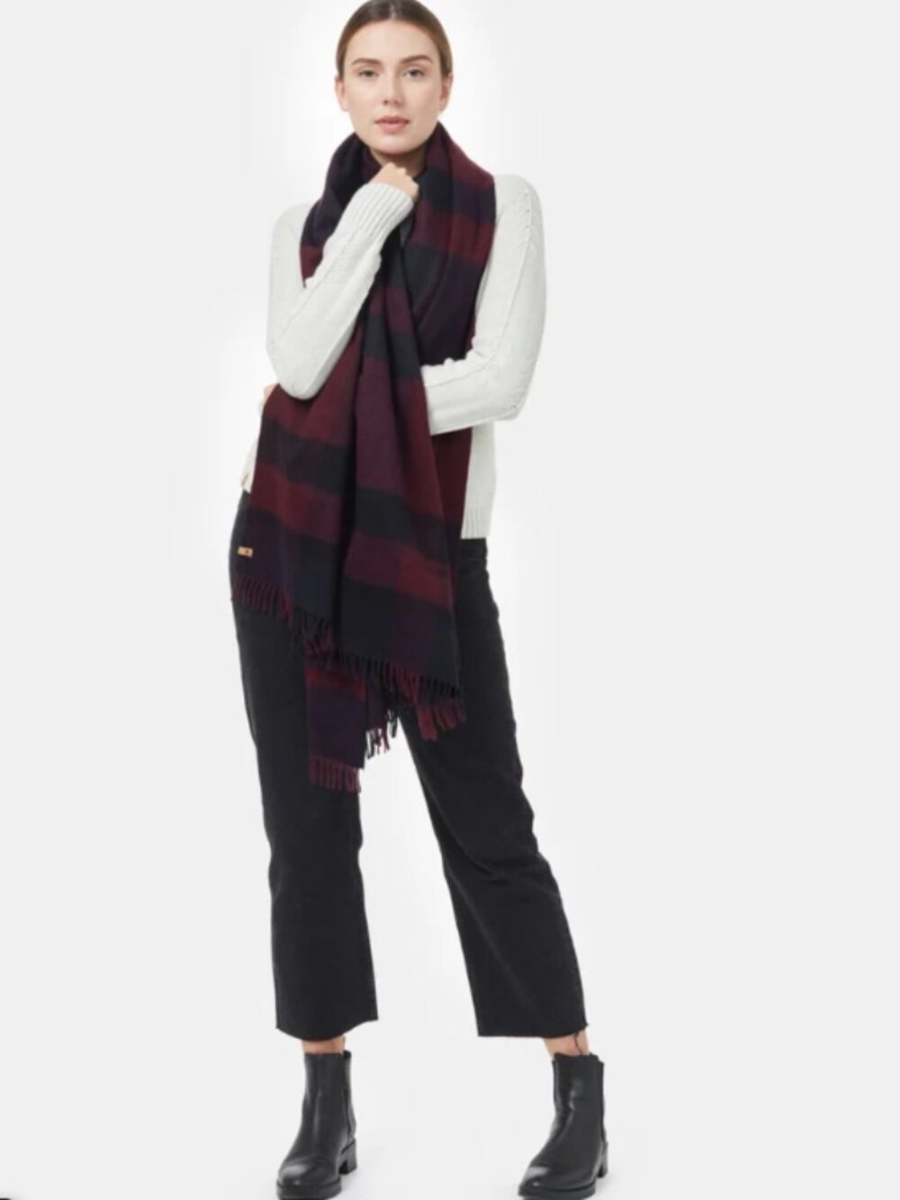 Tentree Plaid Wool Scarf